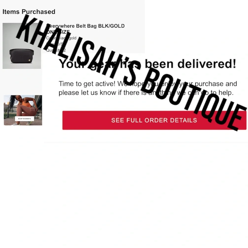 NWT NEW Rare Lululemon Everywhere Belt Bag  Black/Gold w/proof of purchase! - Picture 11 of 11